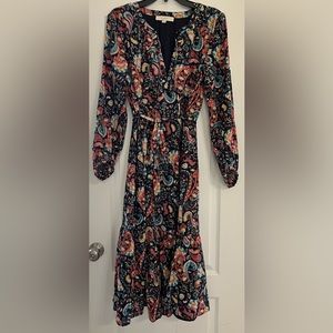 LOFT Long Print Dress